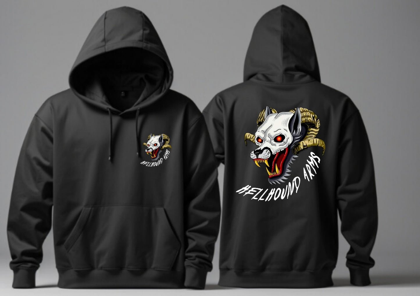 Black Hellhound Arms Hoodie